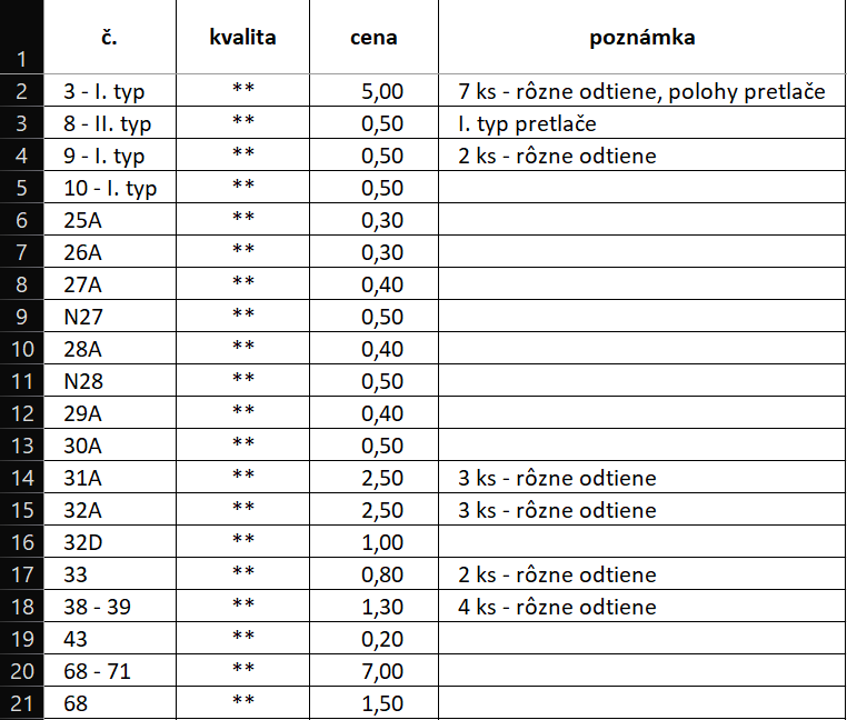 Známky - SLOVENSKÝ ŠTÁT - 5