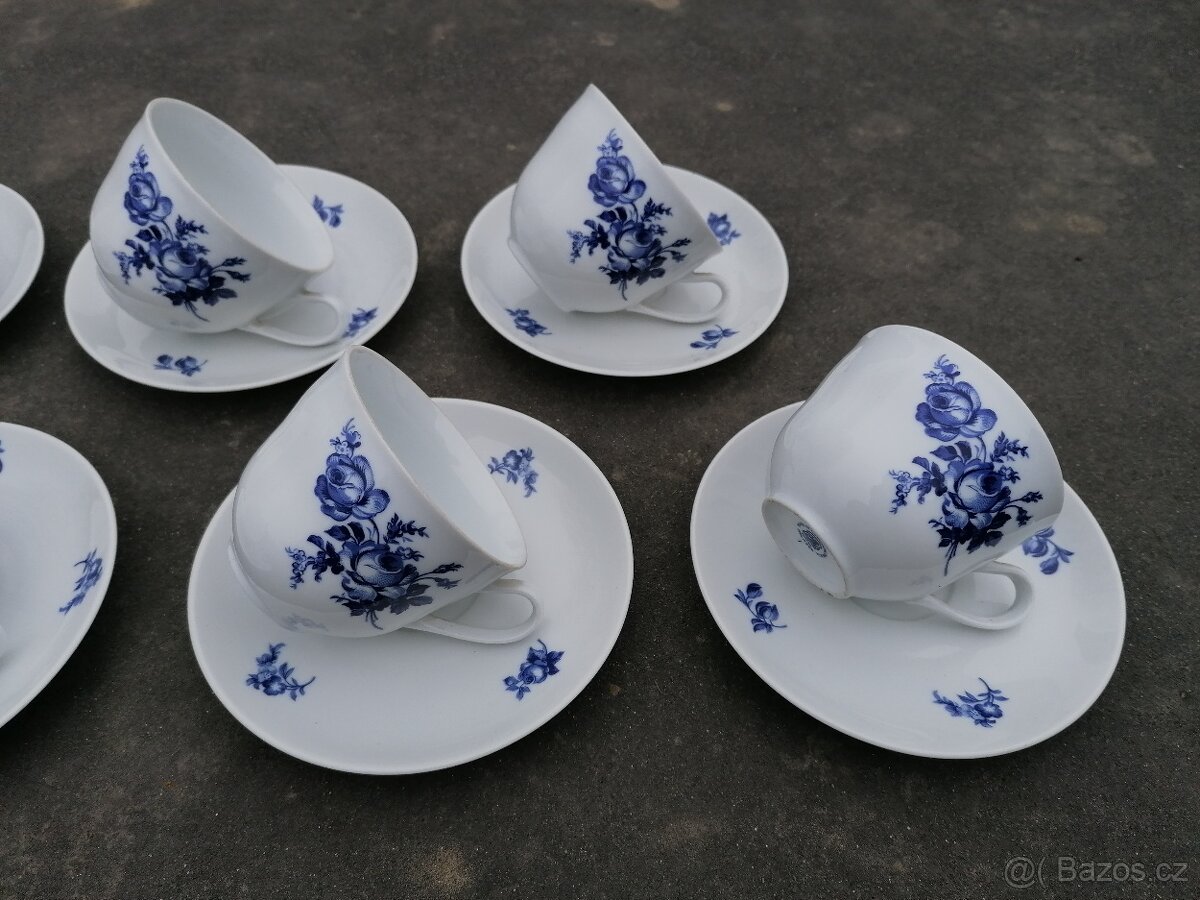 Predám porcelánová sada Modrá ruža - 5