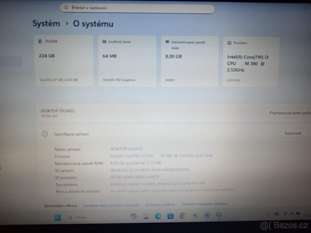Notebook Toshiba i3 - 5