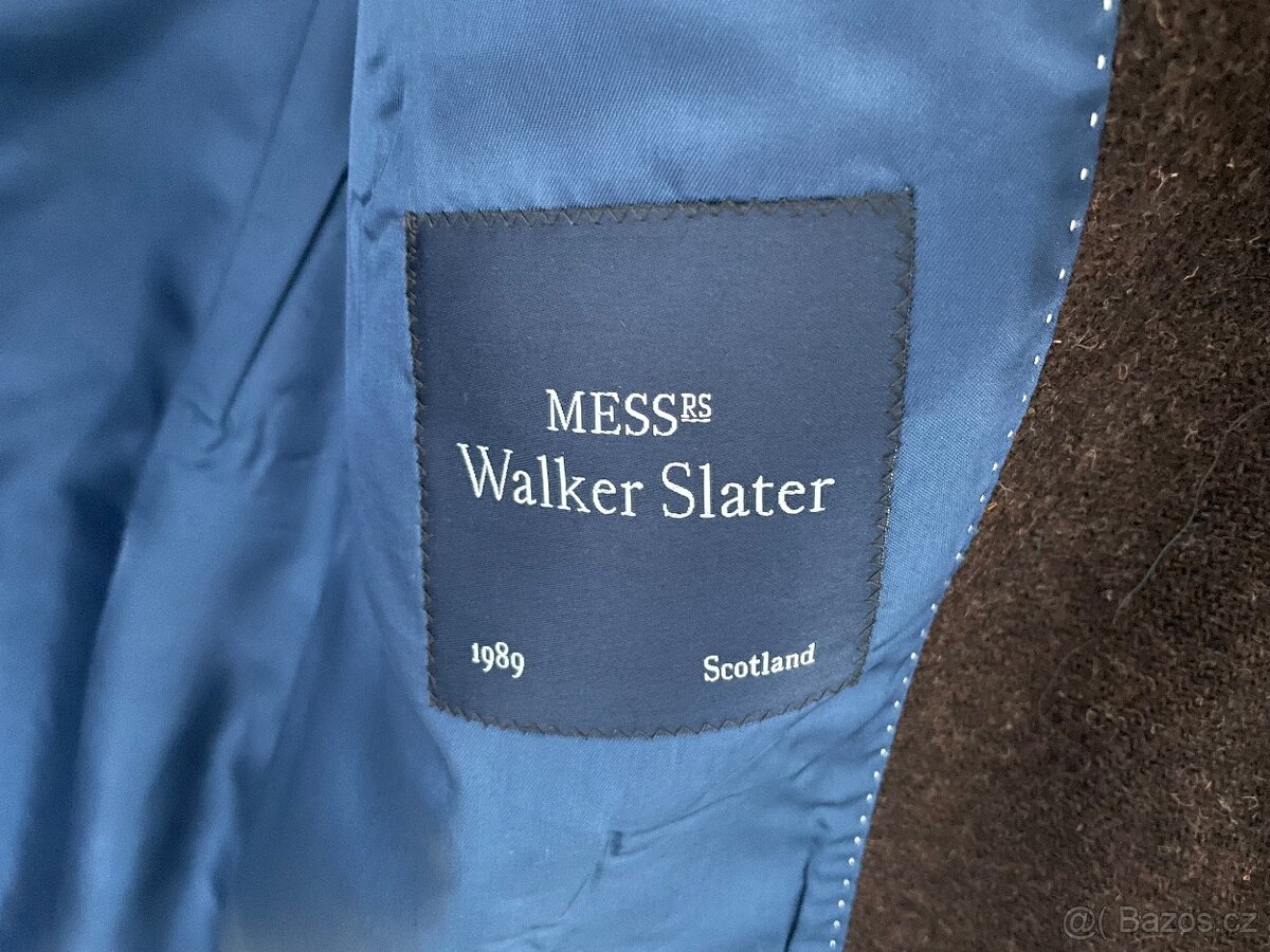 Walker Slater Harris Tweed Double Breasted Overcoat - 5
