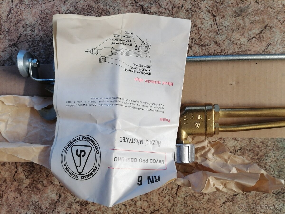 Hodiny kyslík X acetylen X držák hořáků atd. - 5