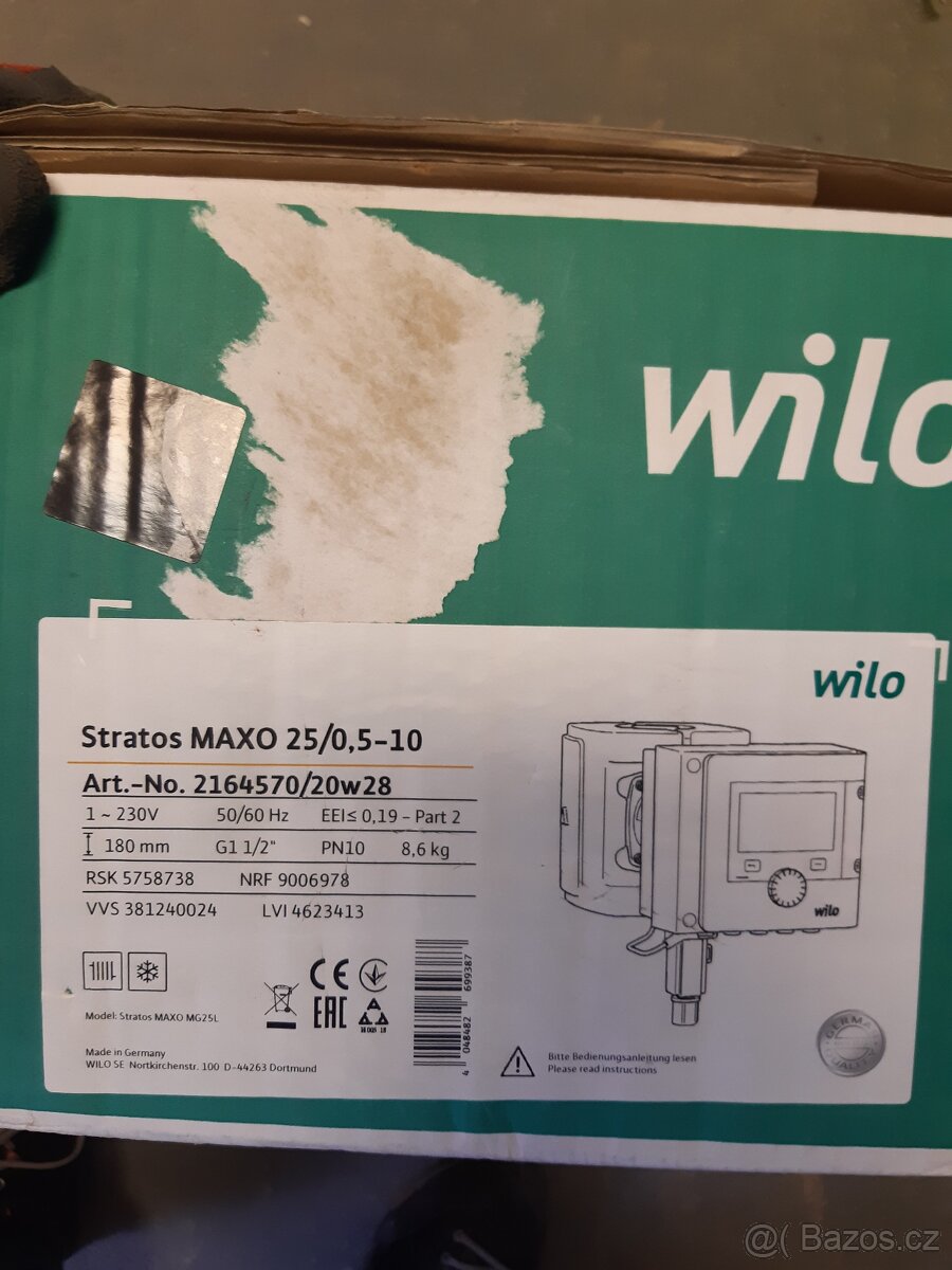 Oběhové čerpadlo Wilo Stratos MAXO - 5