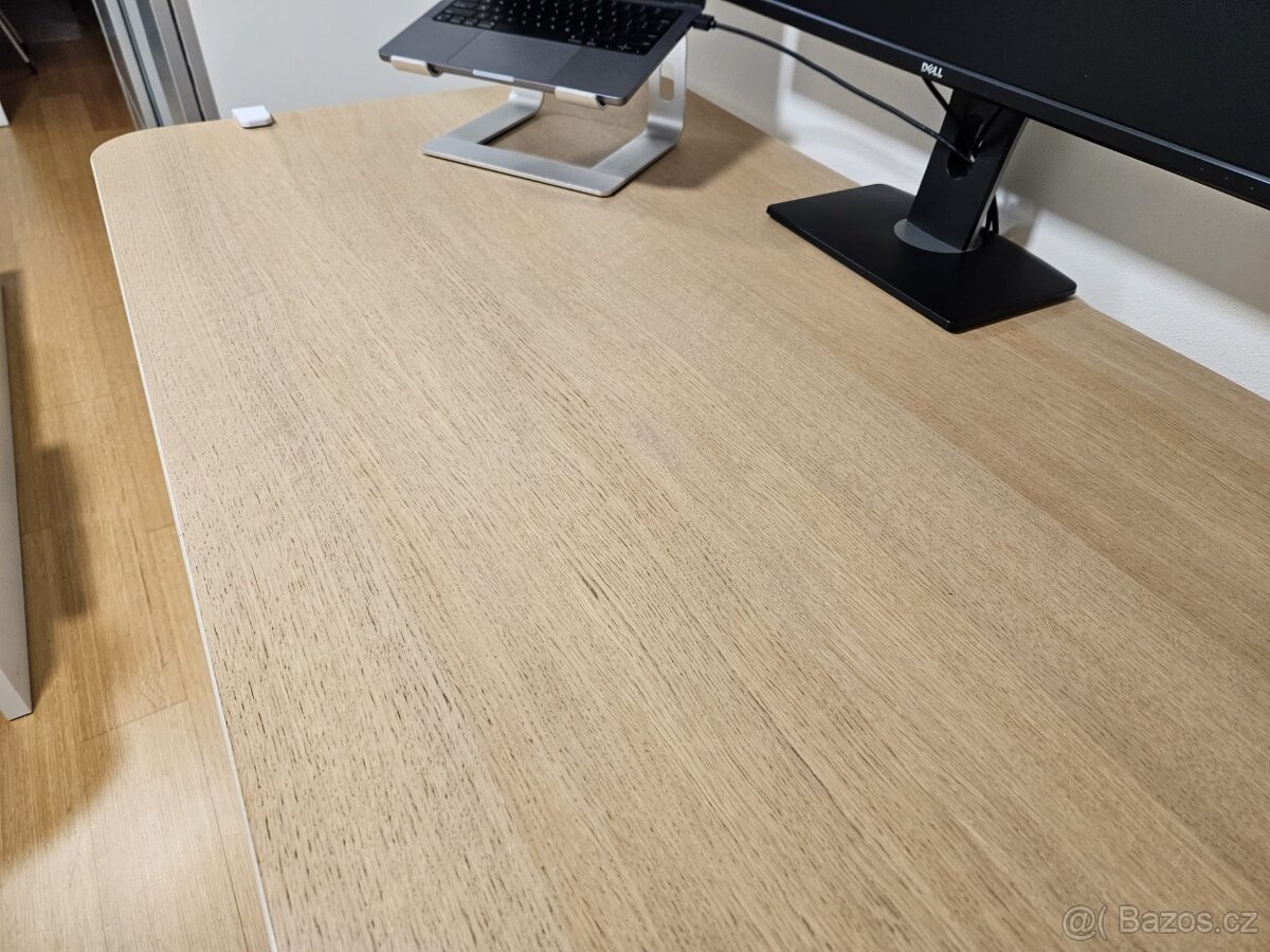 IKEA Bekant – elektrický polohovateľný stôl 160×80 cm (biela - 5