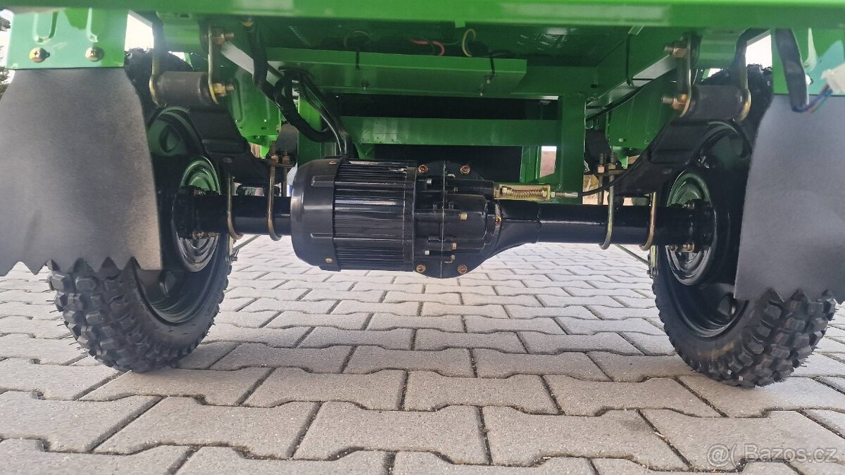 ELEKTRICKÁ NÁKLADNÍ TŘÍKOLKA ADVENTO MAXI ZELENÁ SPZ - 5