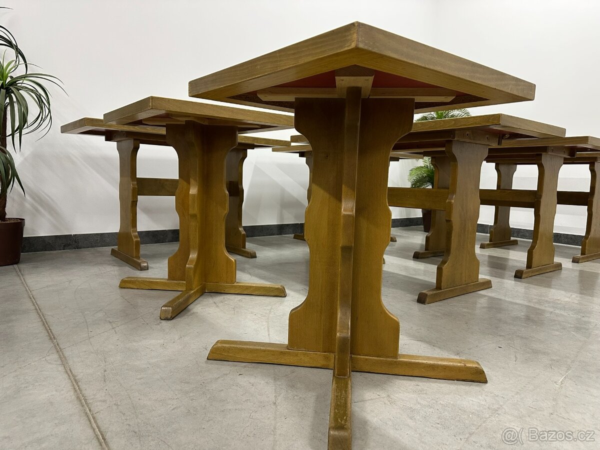 7 kusů Masivní RESTAURAČNÍ stoly. GASTRO profi - 5