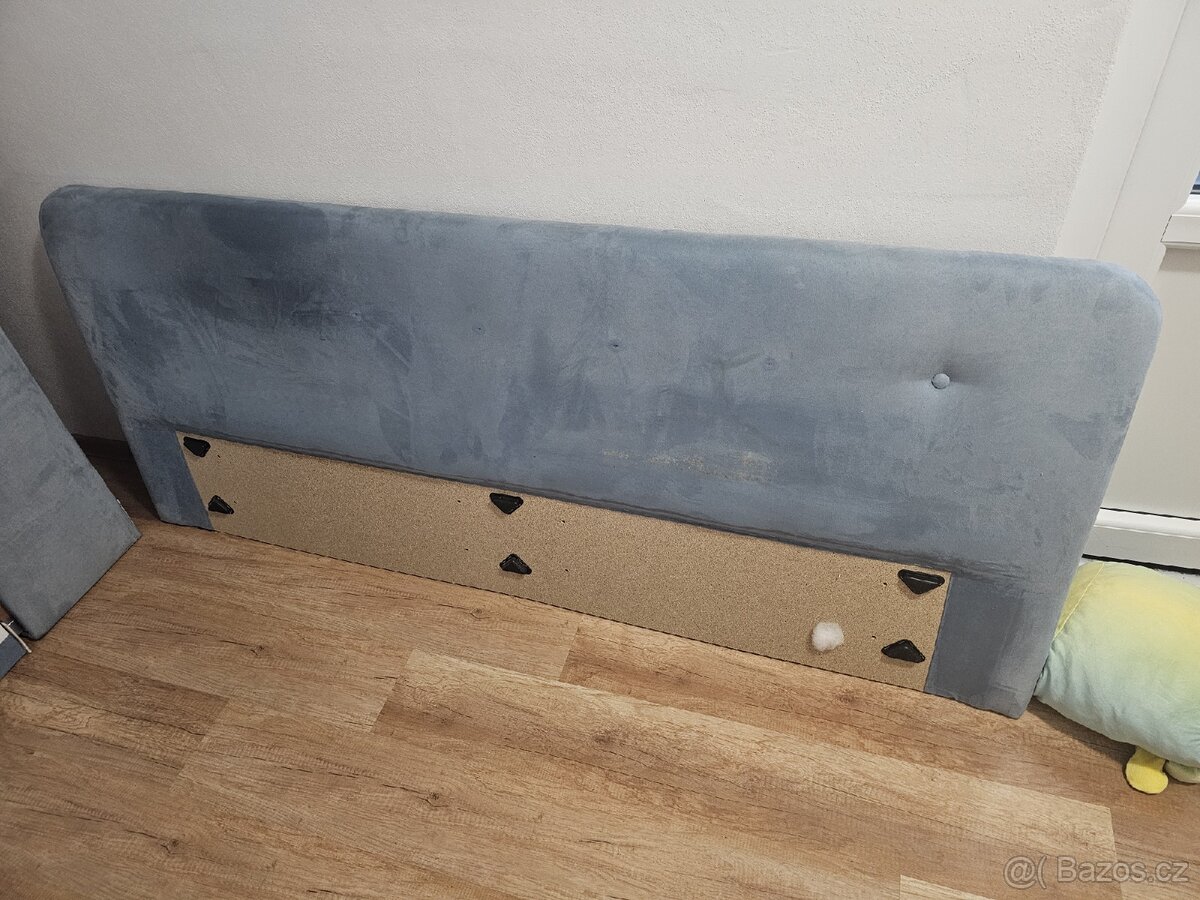 postel 180x200 čalouněná + rošty polohovací + matrace - 5