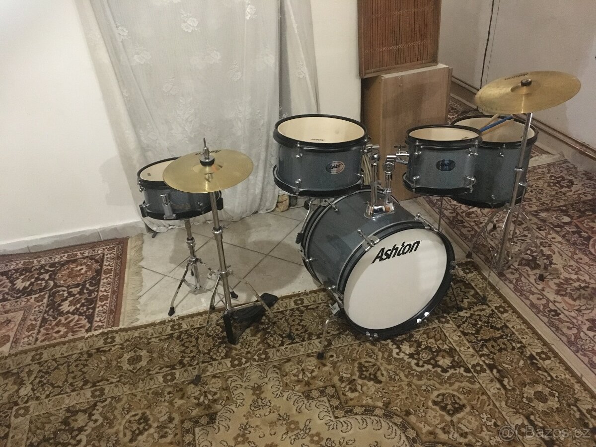 Dětská bicí sada Ashton Joey Drum Grey - 5