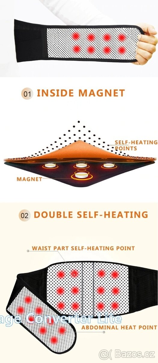 MAGNETICKÝ ORTOPEDICKÝ BEDERNÍ PÁS - 5