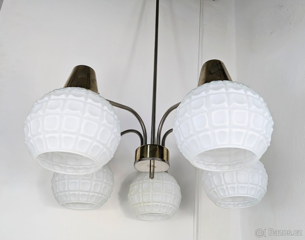 Retro lustr Kamenický Šenov - 5