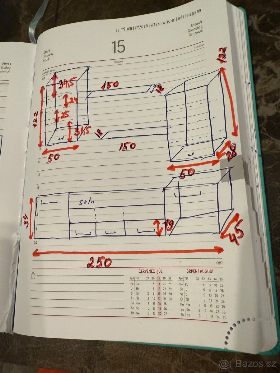 Černobílá obývací stěna - 5