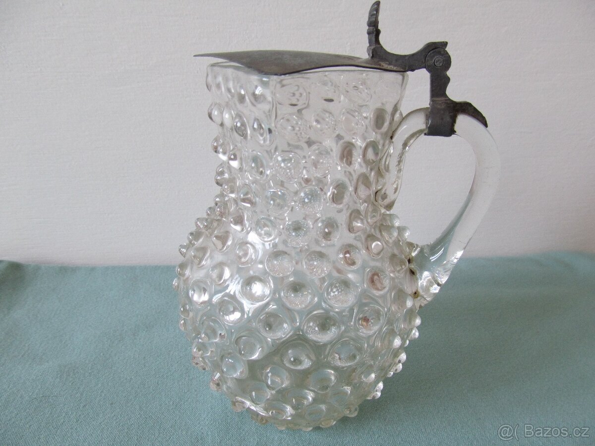 Skleněný džbánek s víkem +2 +1 - 5