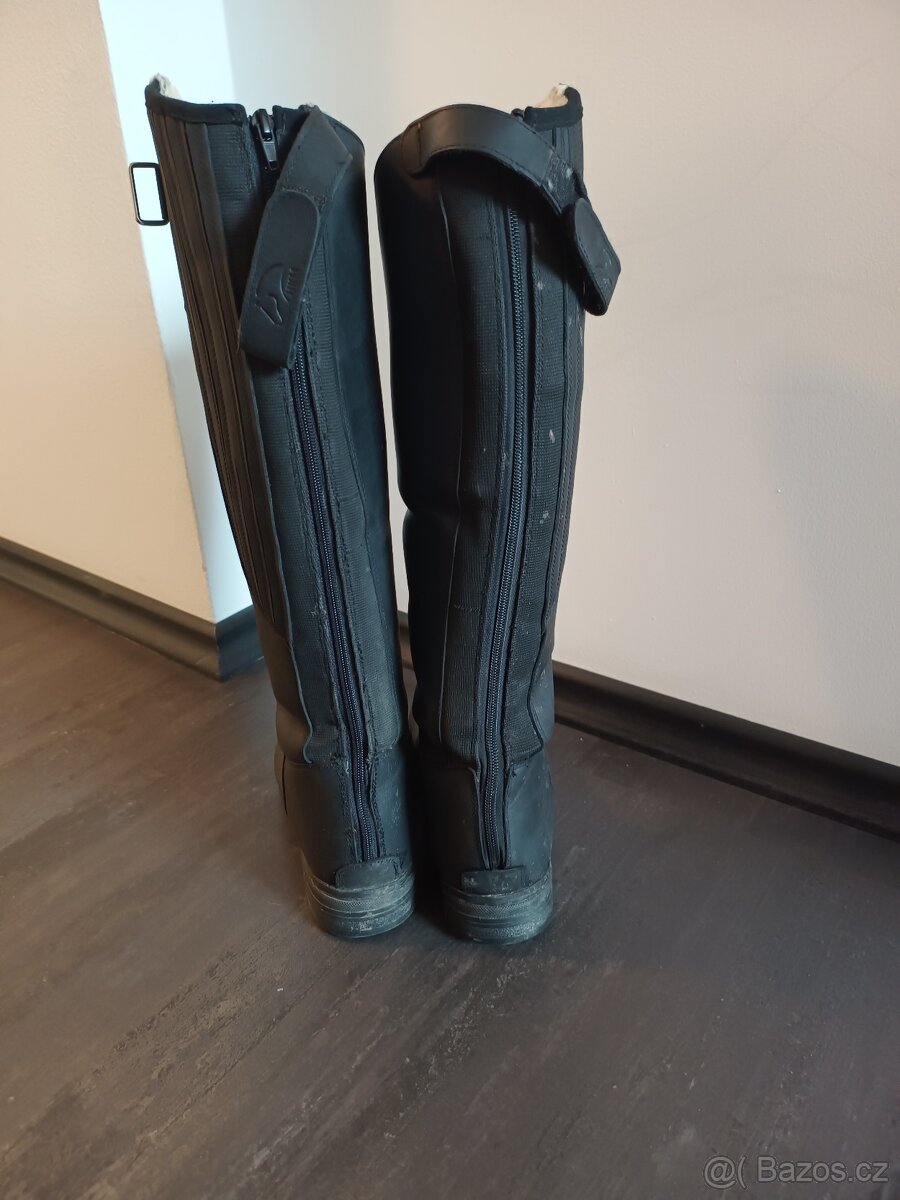 Kožené zimní boty,helma - 5