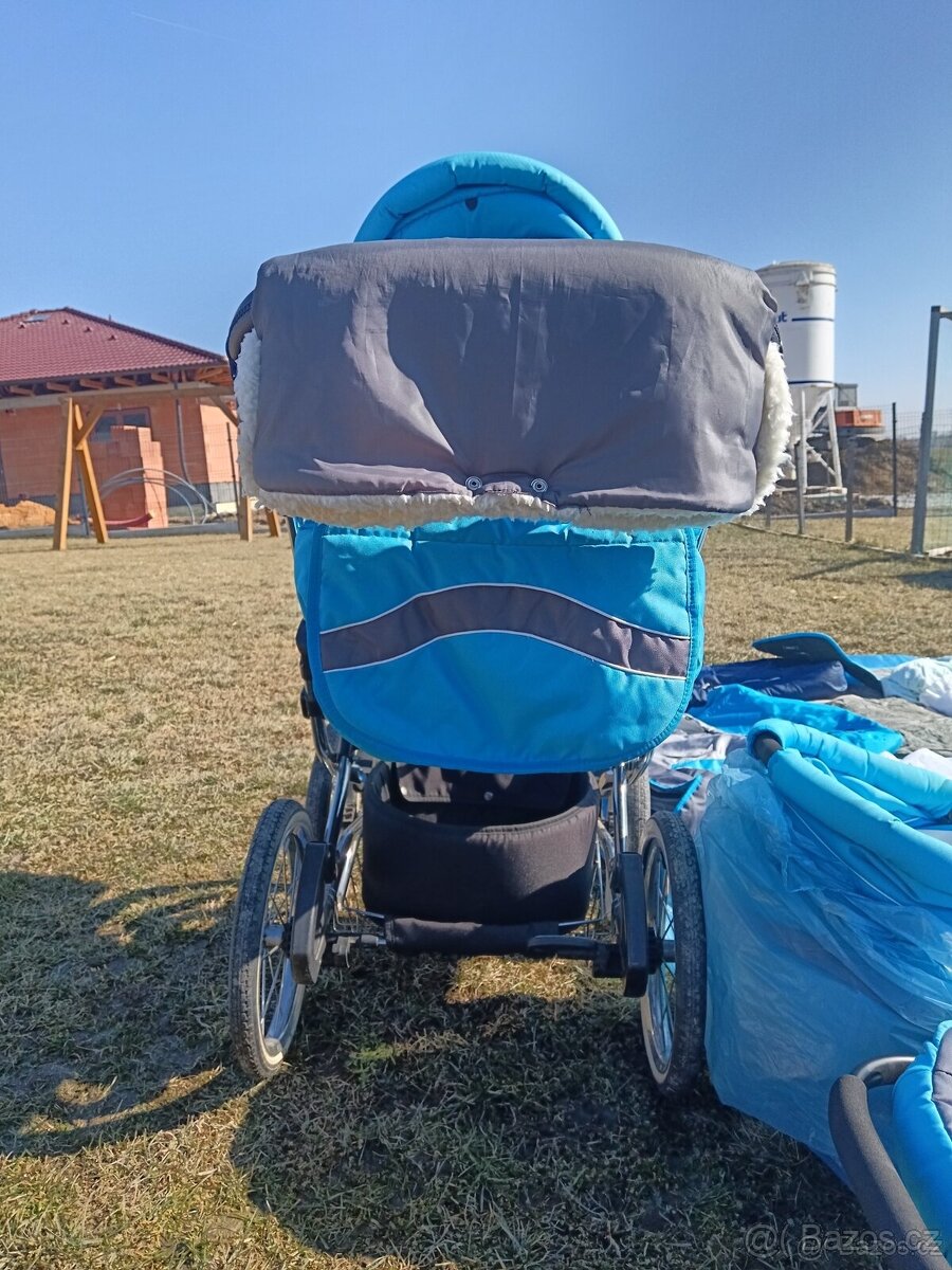 Kočárek trojkombinace + příslušenství - 5