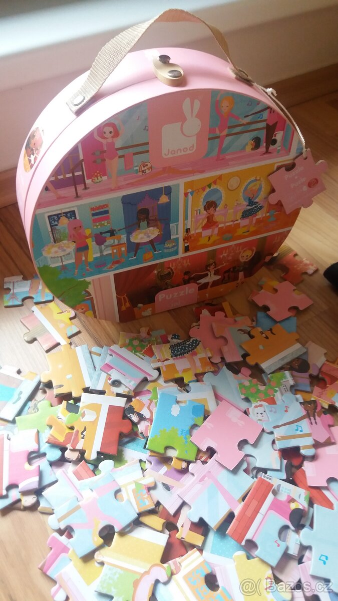 Puzzle Janod 100ks v kufříku - Taneční akademie Dárek - 5