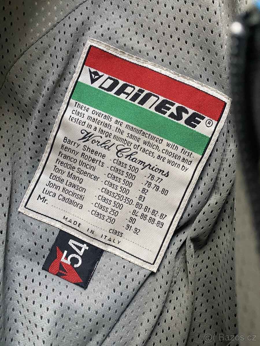 Jednodílná kombinéza Dainese, vel 54 - 5