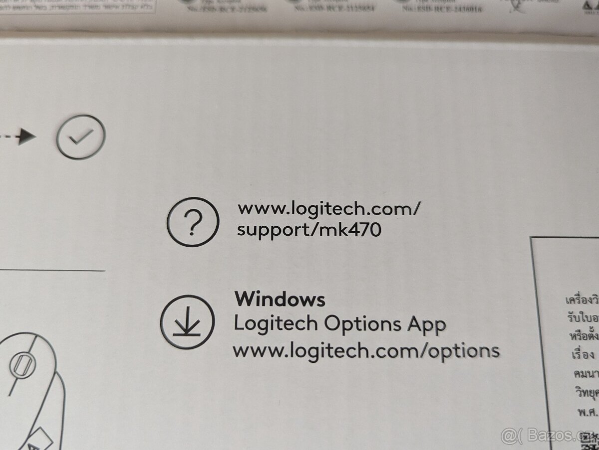 Set Klávesnice a myš Logitech Slim Wireless Combo MK470 - 5