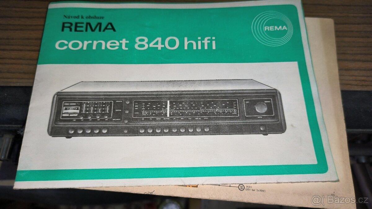 Rádio REMA Cornet 840 HiFi (retro) + návod - 5