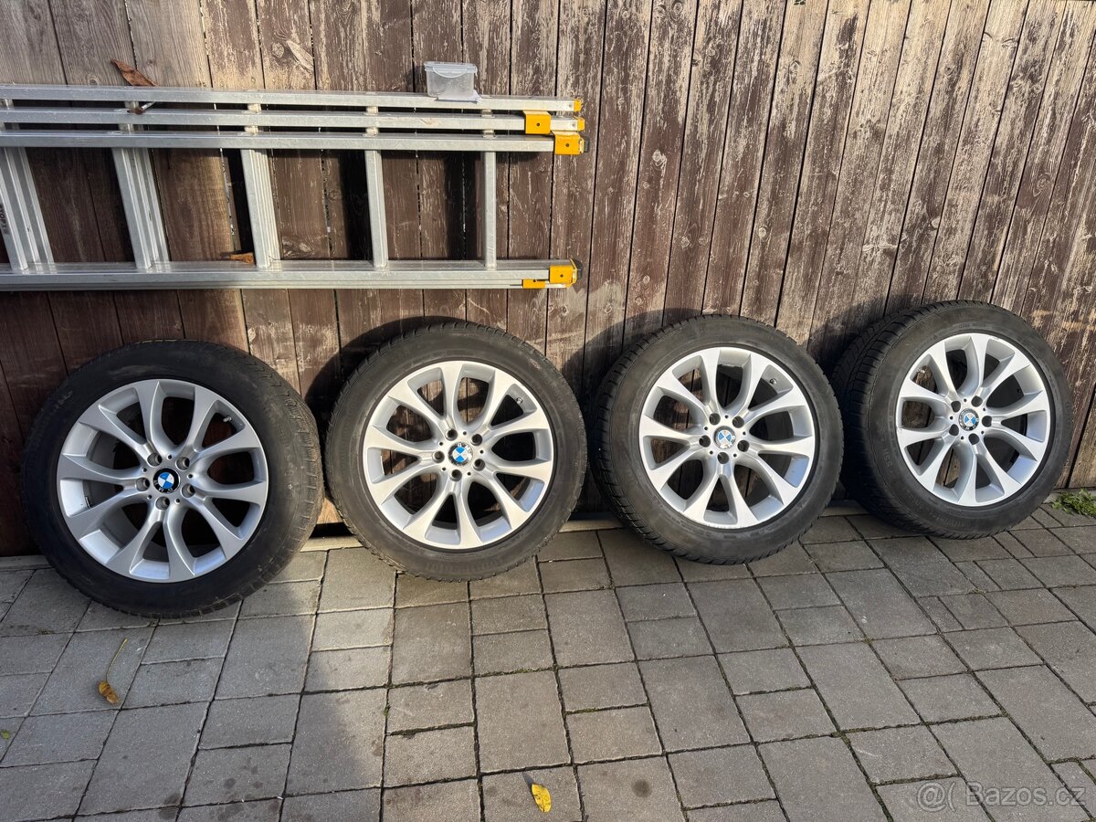 Prodám originál alu+pneu na BMW X5 - 5