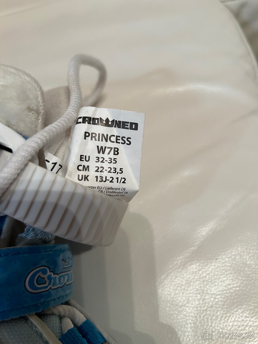 Dívčí brusle Crowned Ice Princess vel. 32-35 - 5