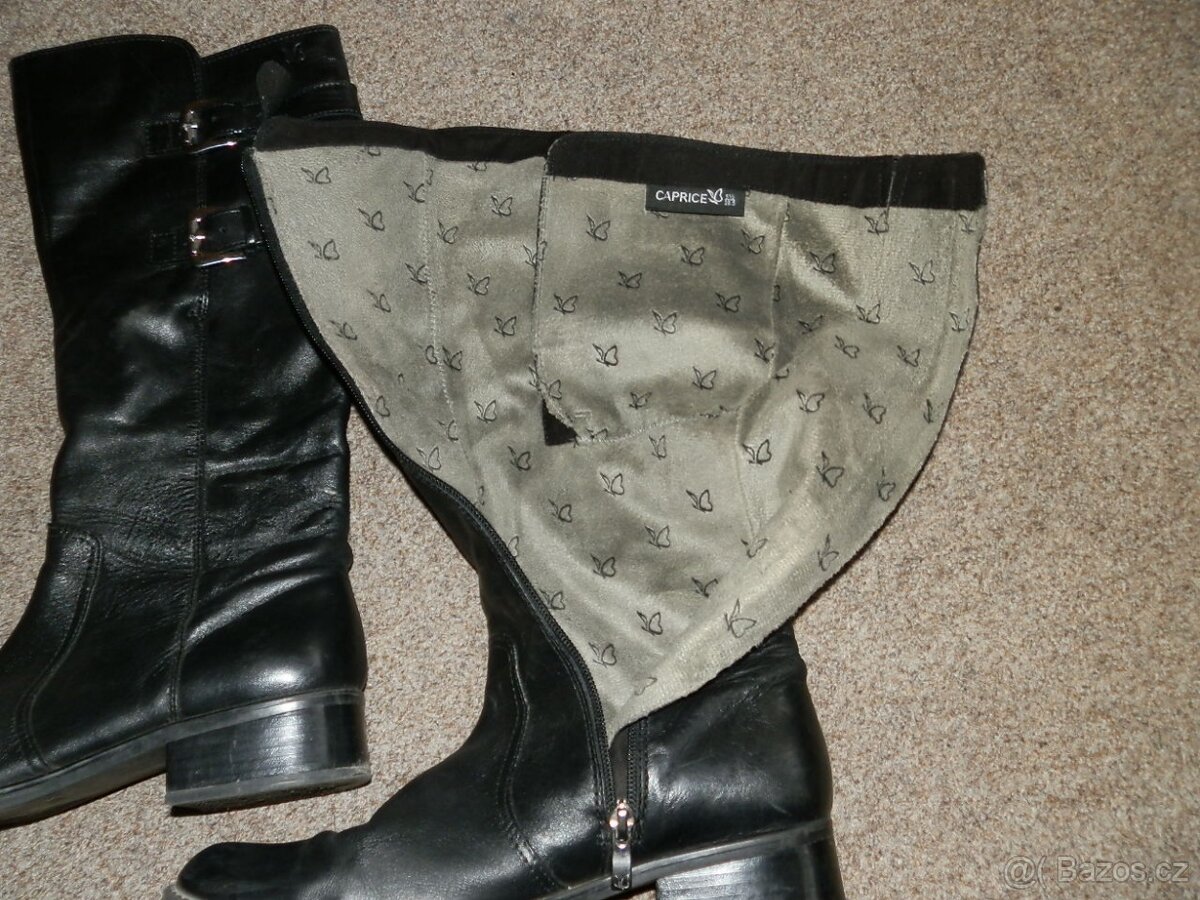Kožené kozačky zn.Caprice vel.38 - 5