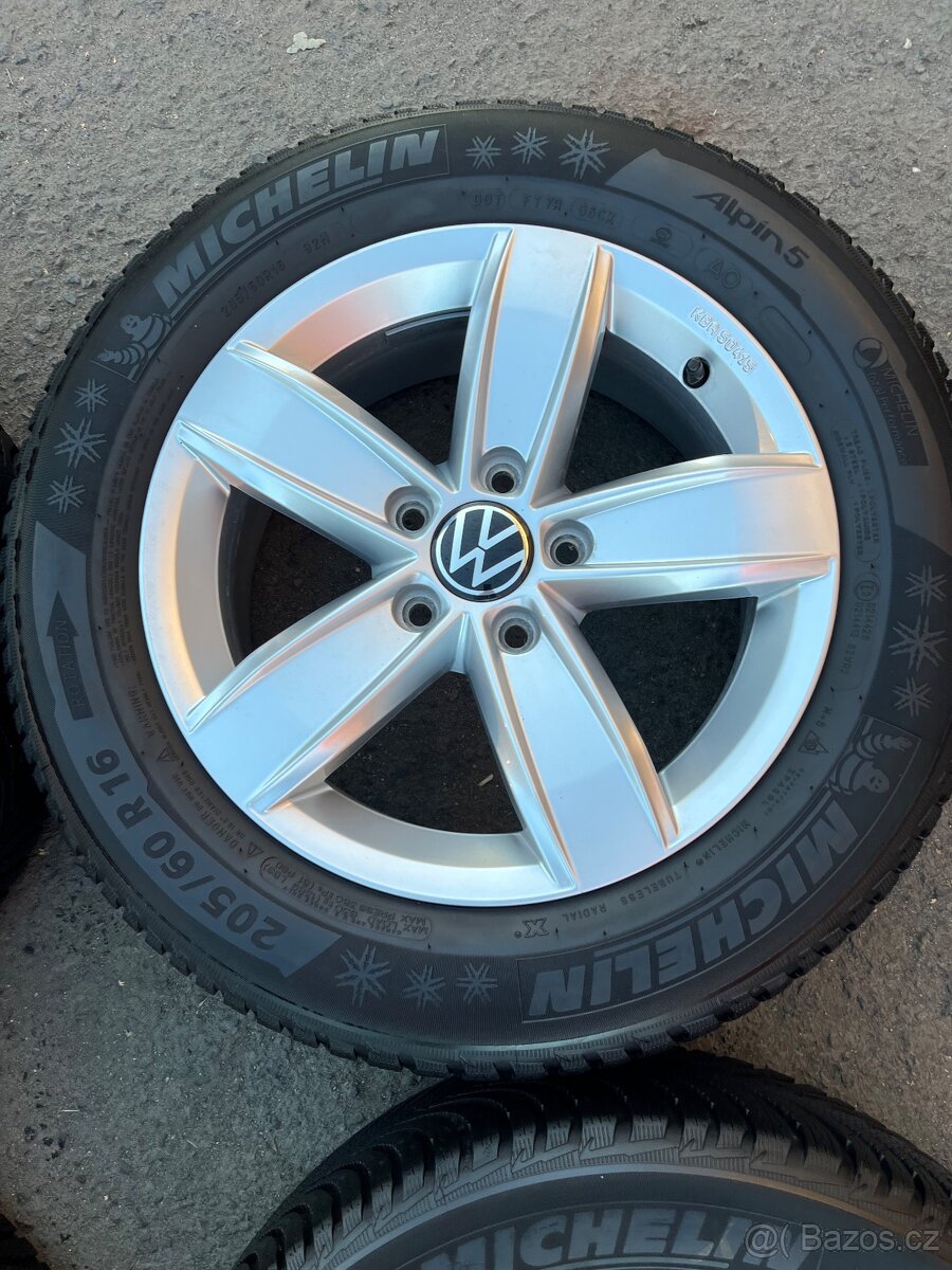 Zimní pneu+alu disky org. VW Caddy 16’ - 5