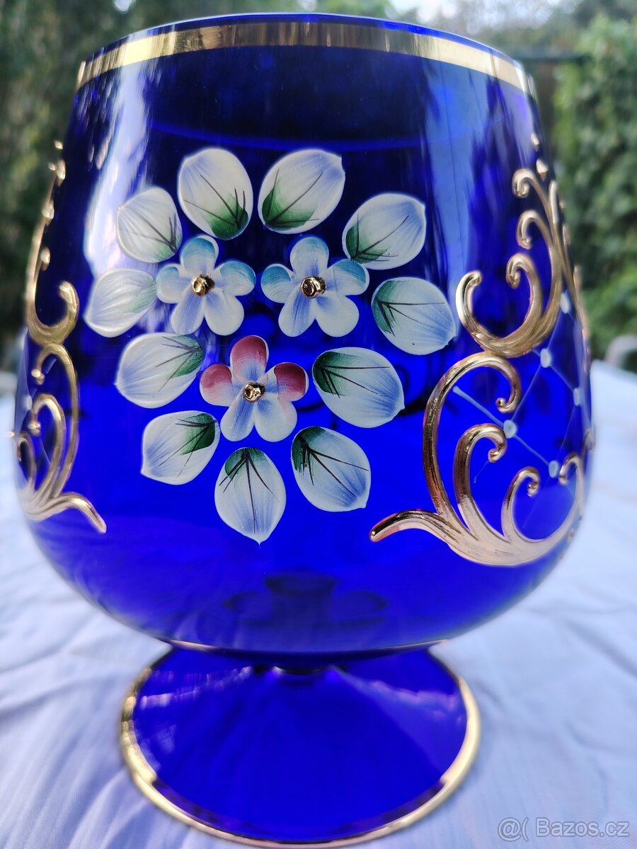 Velké modré skleněné číše - 5