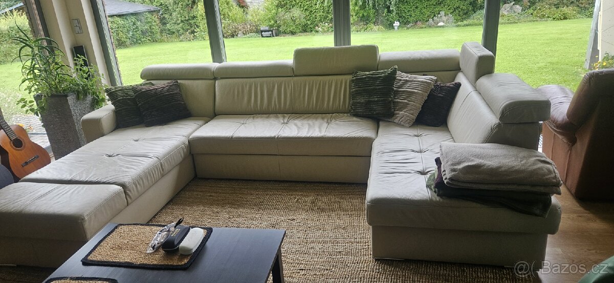 Sedací kožená souprava - 5