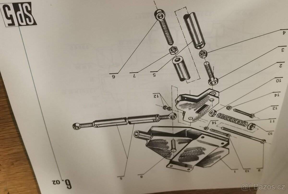 Katalog náhradních dílů podvozku SP5 - 5