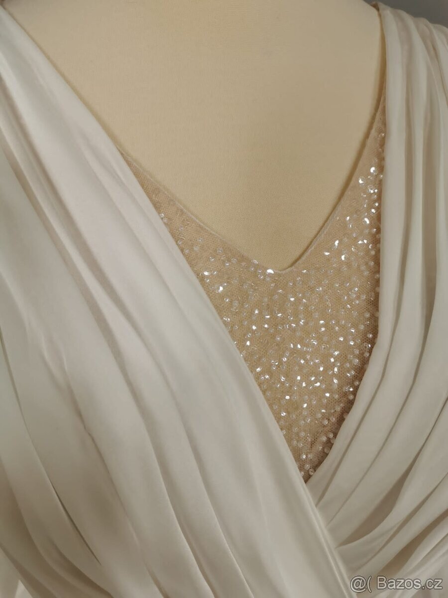 Luxusní nenošené svatební šaty, Marie, velikost (XL-2XL) - 5