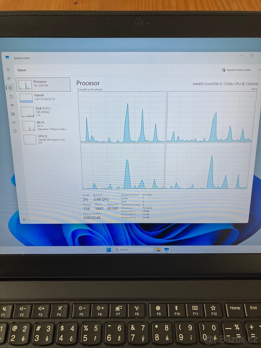 Prodám notebook Lenovo Thinkpad T470s bez akumulátorů - 5