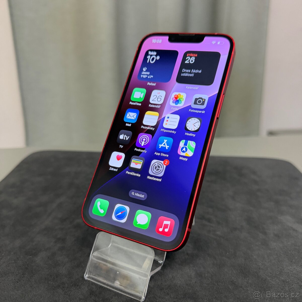 iPhone 13 256GB červený, bez škrábance, 12 měsíců záruka - 5