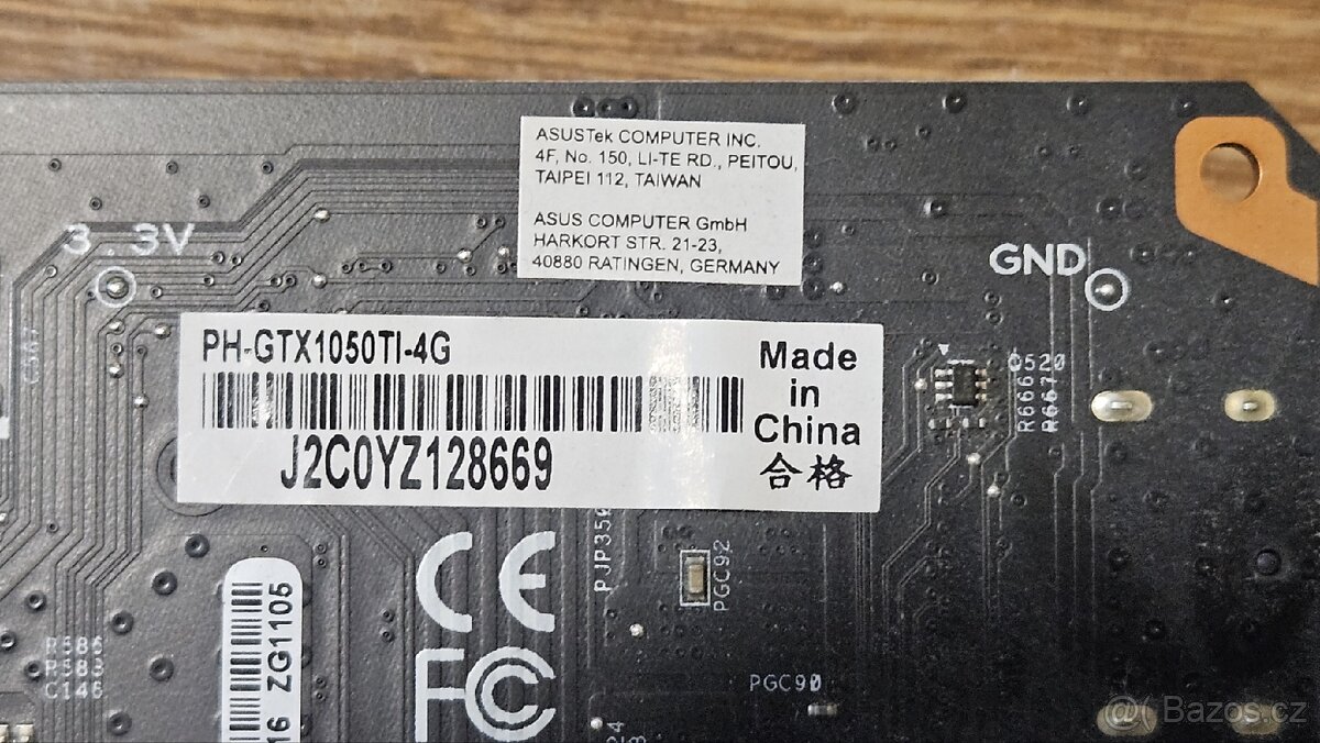 ASUS PHOENIX GeForce GTX 1050 Ti 4G - 5