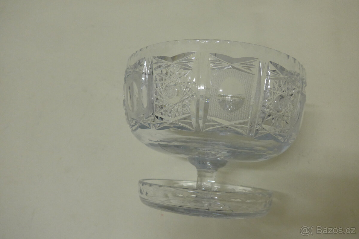 Skleněna Misa se Vzorem na Stopce - 5