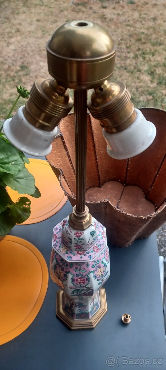 Porcelánová stolní lampa - 5