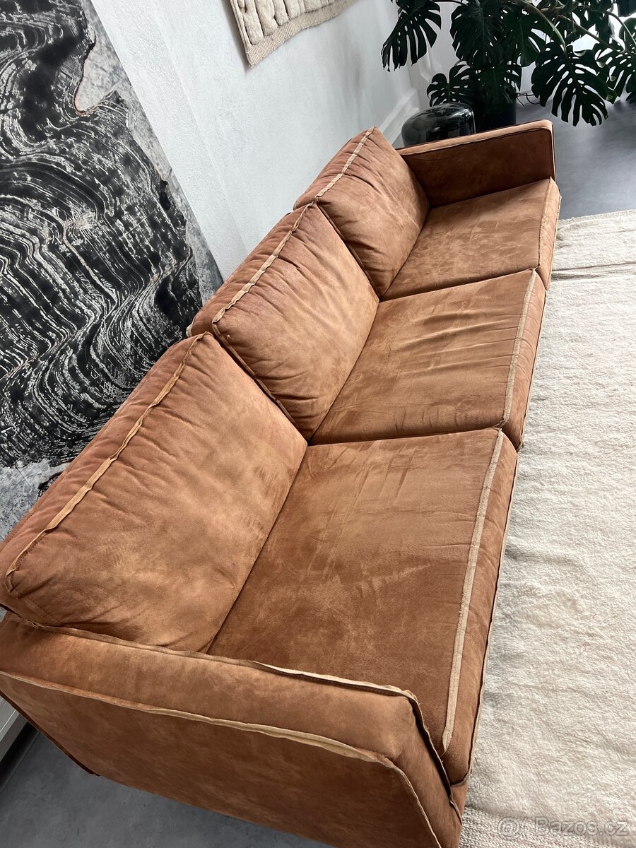 Koňaková sedačka BePureHome - super stav - gauč - 5