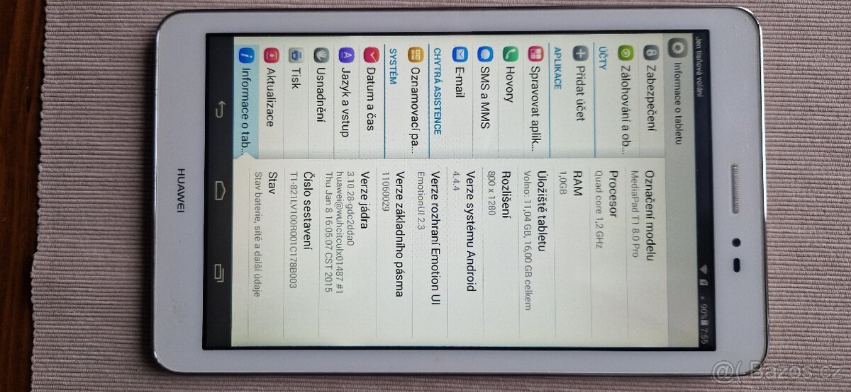 Huawei Mediapad 8 Pro. White. T1-821L - 5