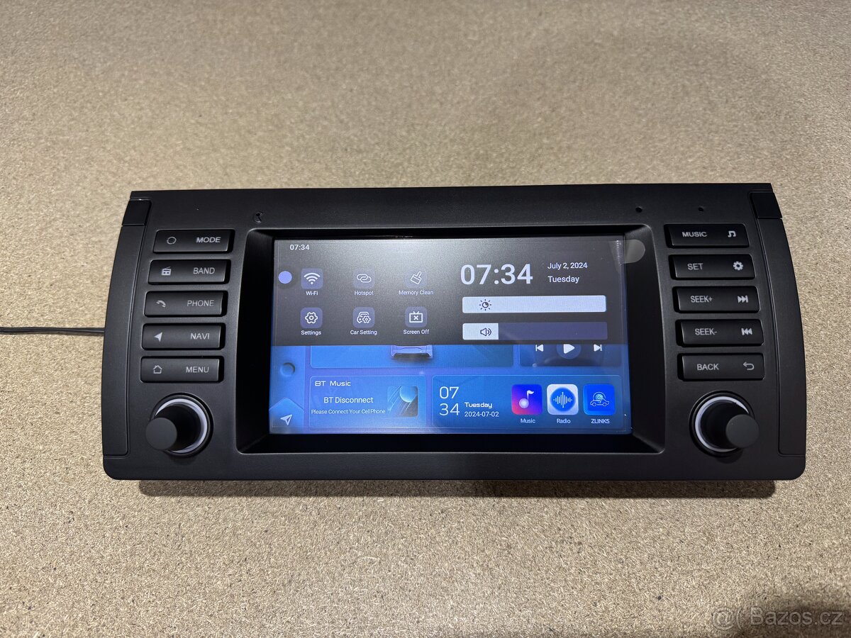 NOVÉ 7" Android 14 Autorádio BMW E39 řada 5, E53 X5 - 5