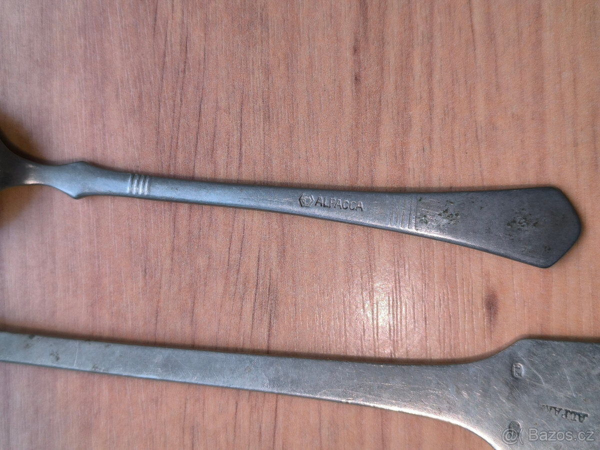 Staré příbory, lžíce, Rakousko Uhersko, - 5