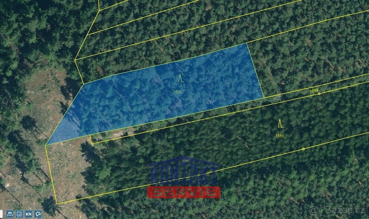 Prodej unikátních lesních pozemků v katastrálním území Hodyn - 5