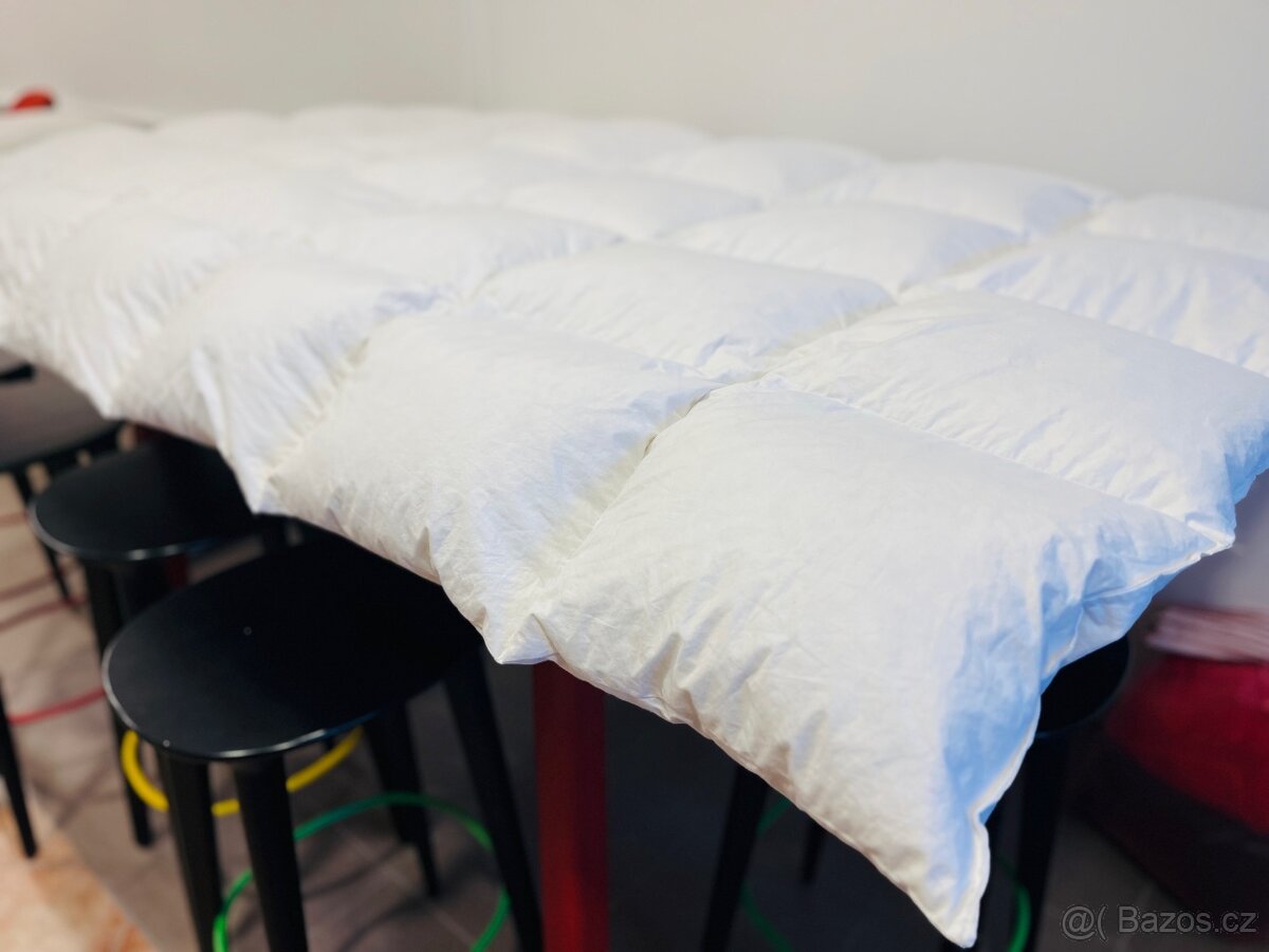 Prošívaná peřina, plněná husím peřím 140x200cm - 5