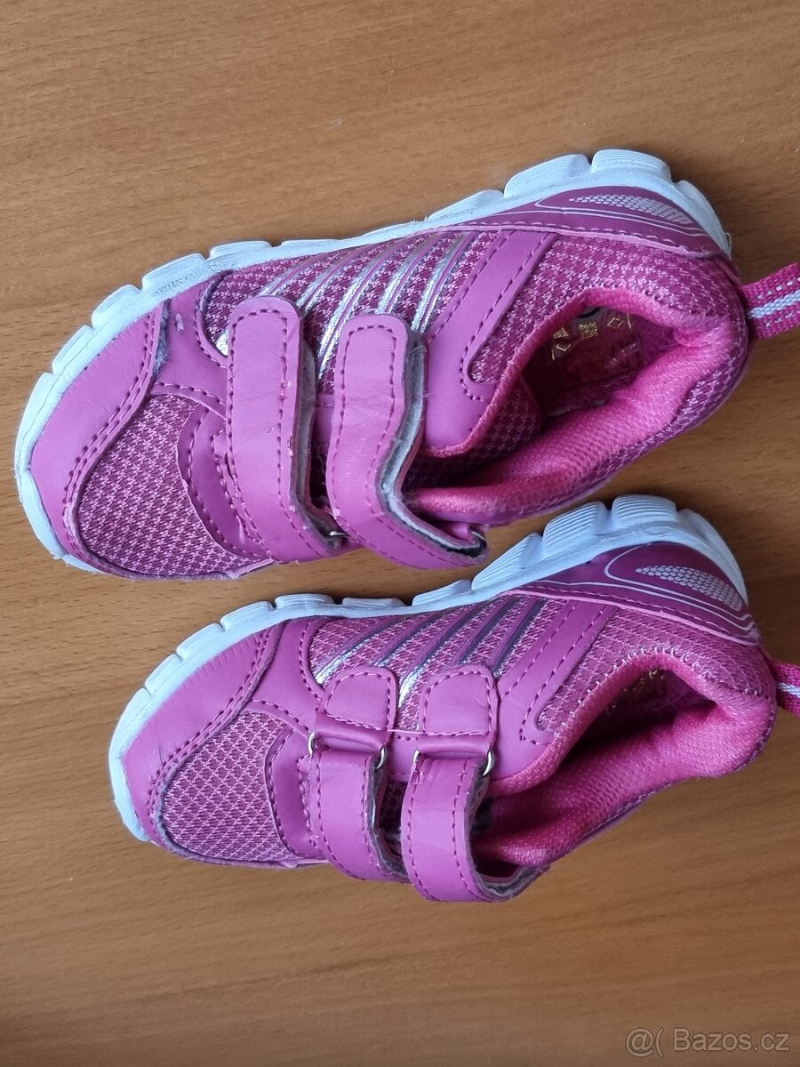 Dětské botasky tenisky botičky boty dívčí růžové - 5