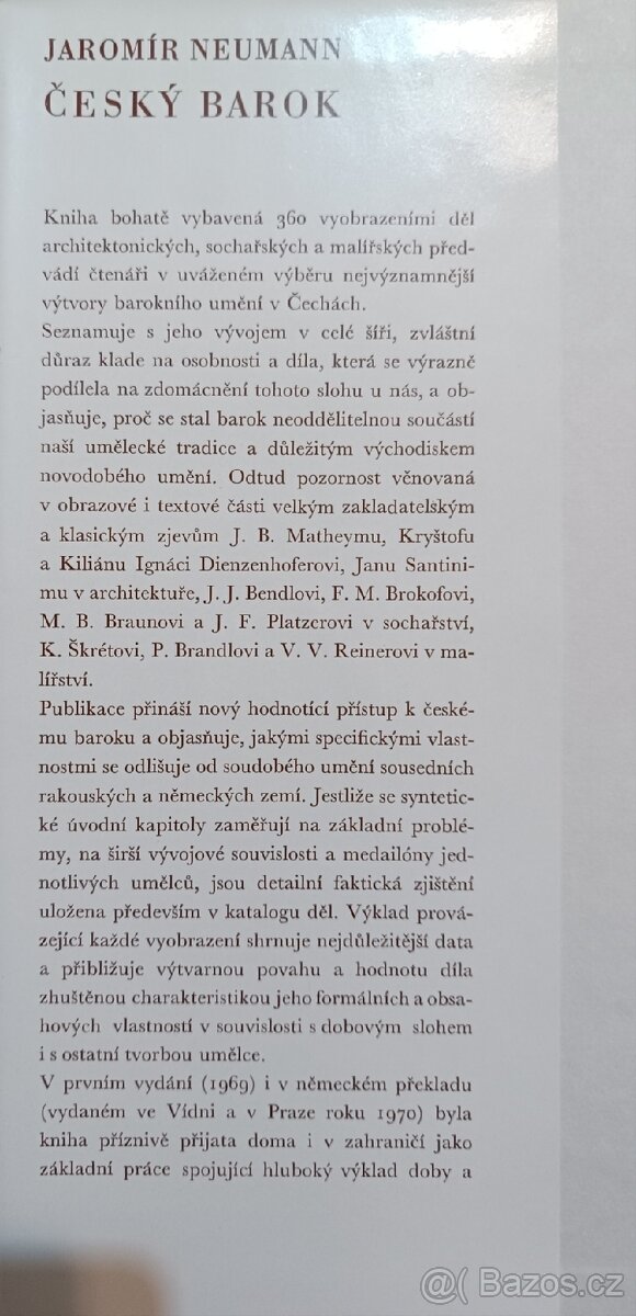 Kniha Český barok - Jaromír Neumann - 5