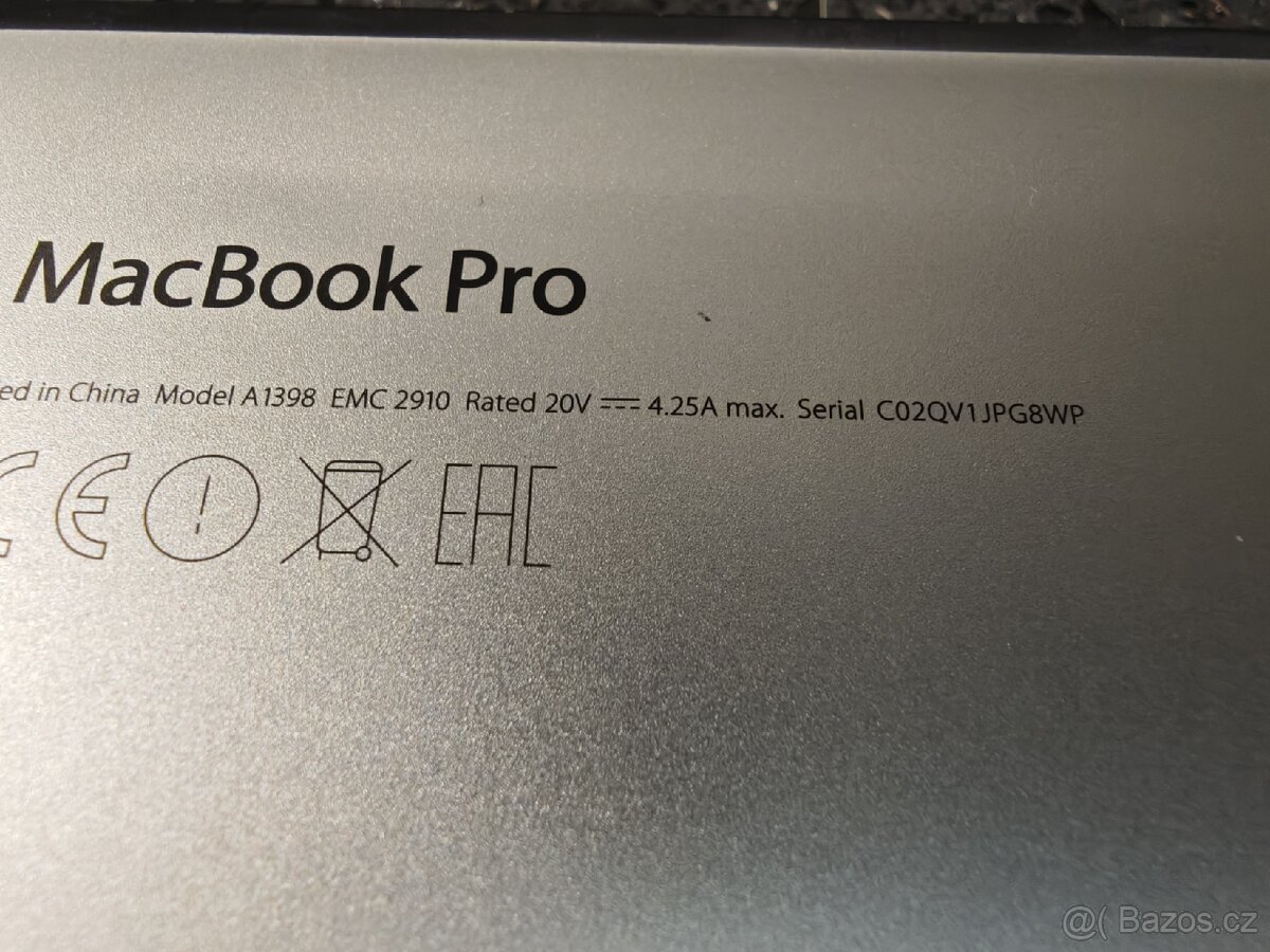 MacBook Pro 15" Mid 2015 i7 / 16GB / 500GB – baterie servis - 5