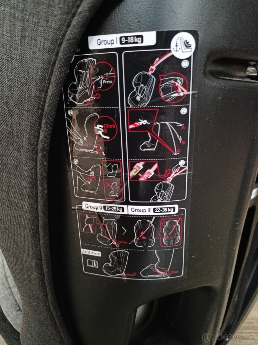 Autosedačka Kinderkraft safety-fix - 5