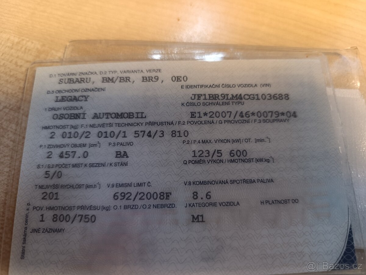 SUBARU LEGACY OUTBACK - 5