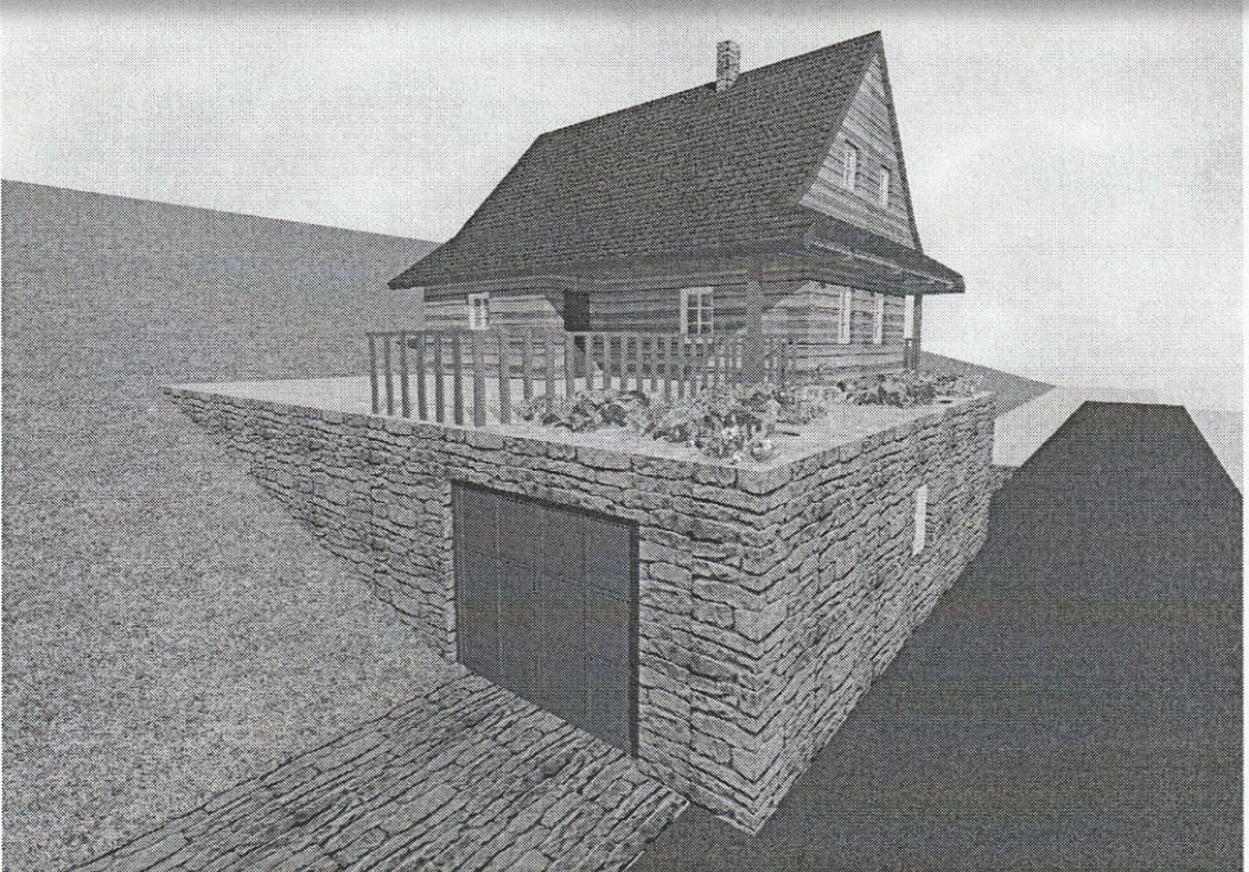 Prodej pozemku 1.421 m², vybudované 1. podlaží chaty, garáž, - 5