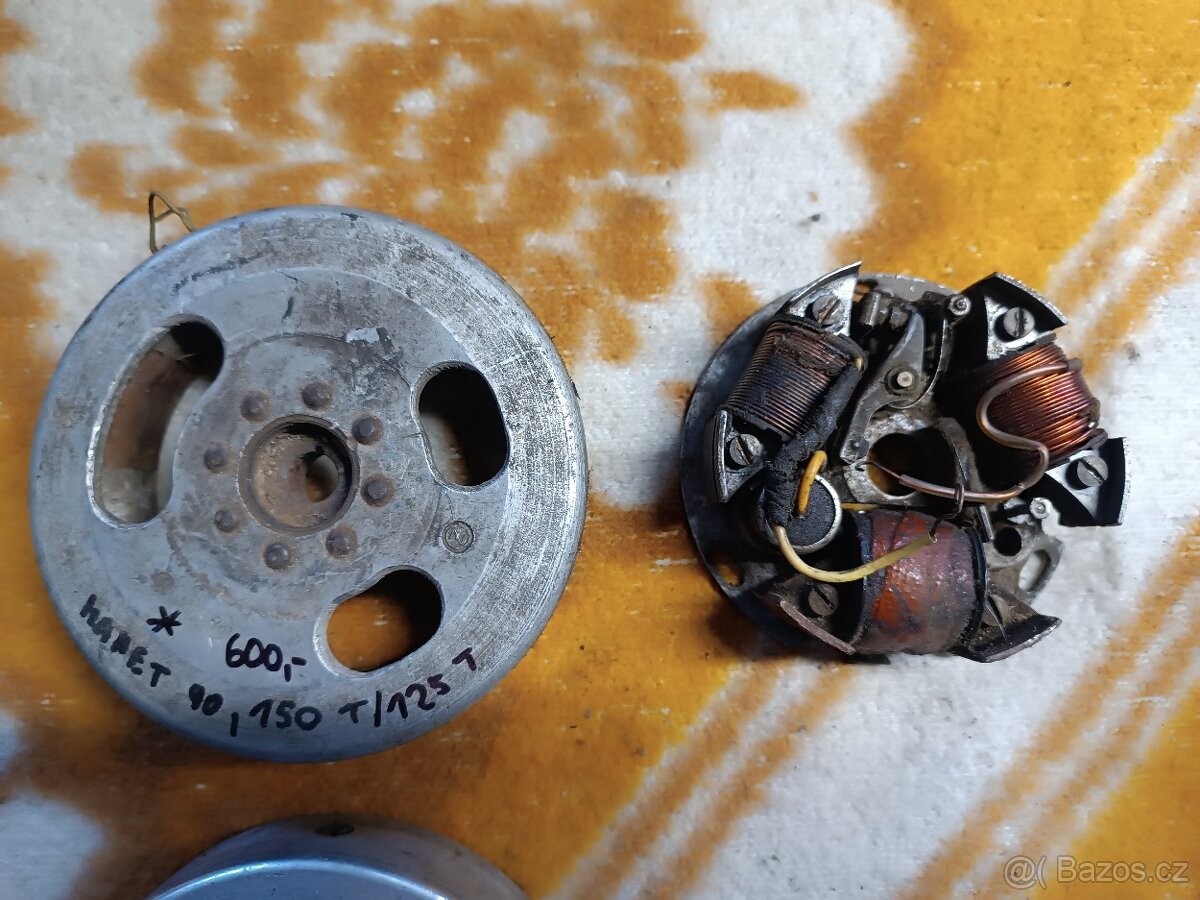 Jawa 250 díly,čz 125,150 válec,zapalování,koleno, štít,kladi - 5