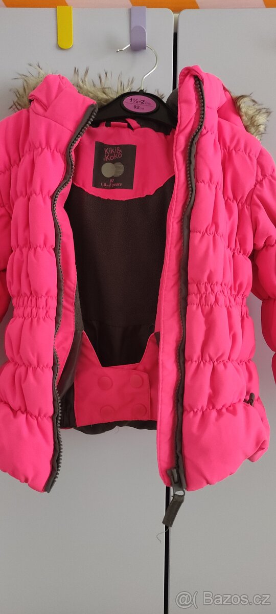 Dívčí zimní bunda vel. 86/92 - 5