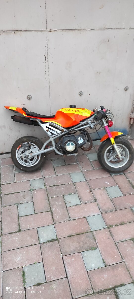 Dětská benzínová minibike - pojízdná - 5