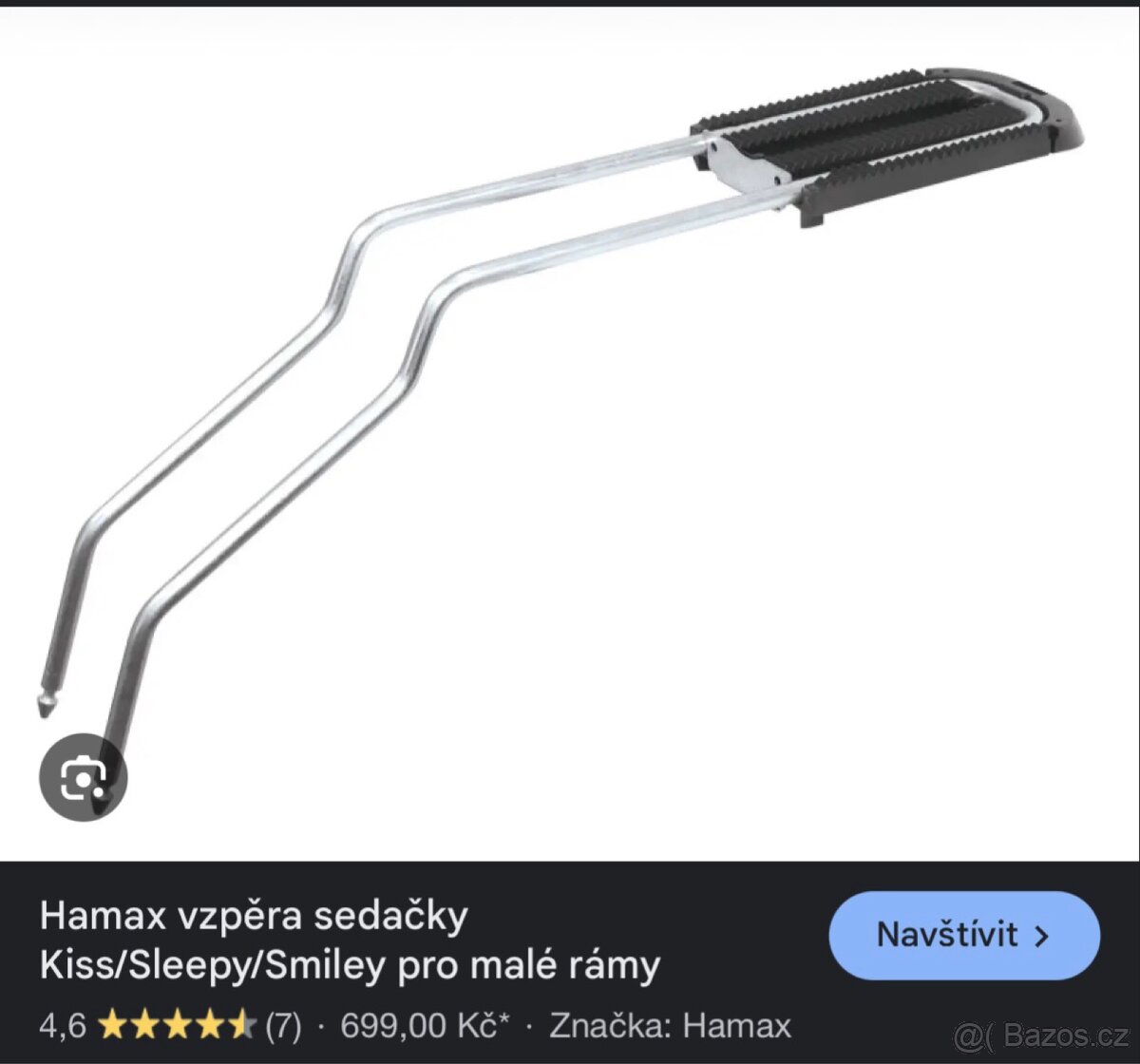 Dětská cyklo sedačka Hamax Smiley - 5